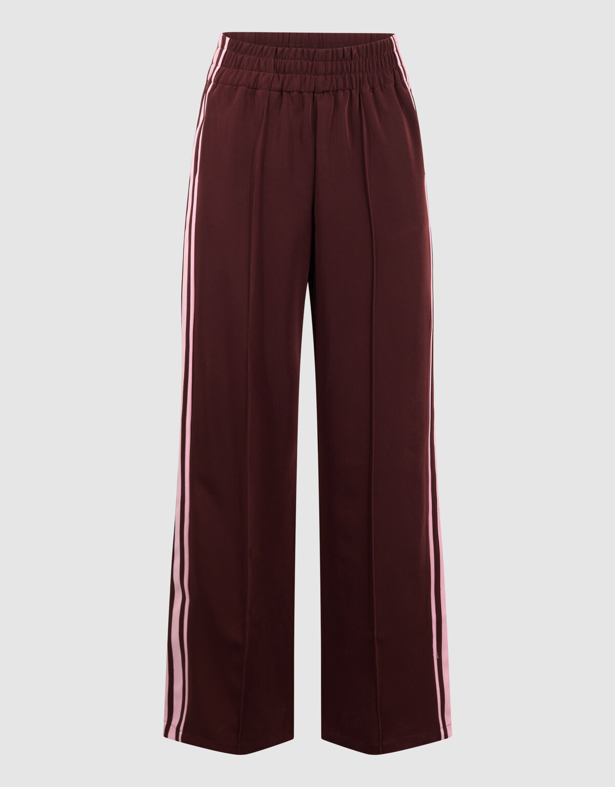 Sporty Wide Leg Broek Donkerrood SHOEBY WOMEN