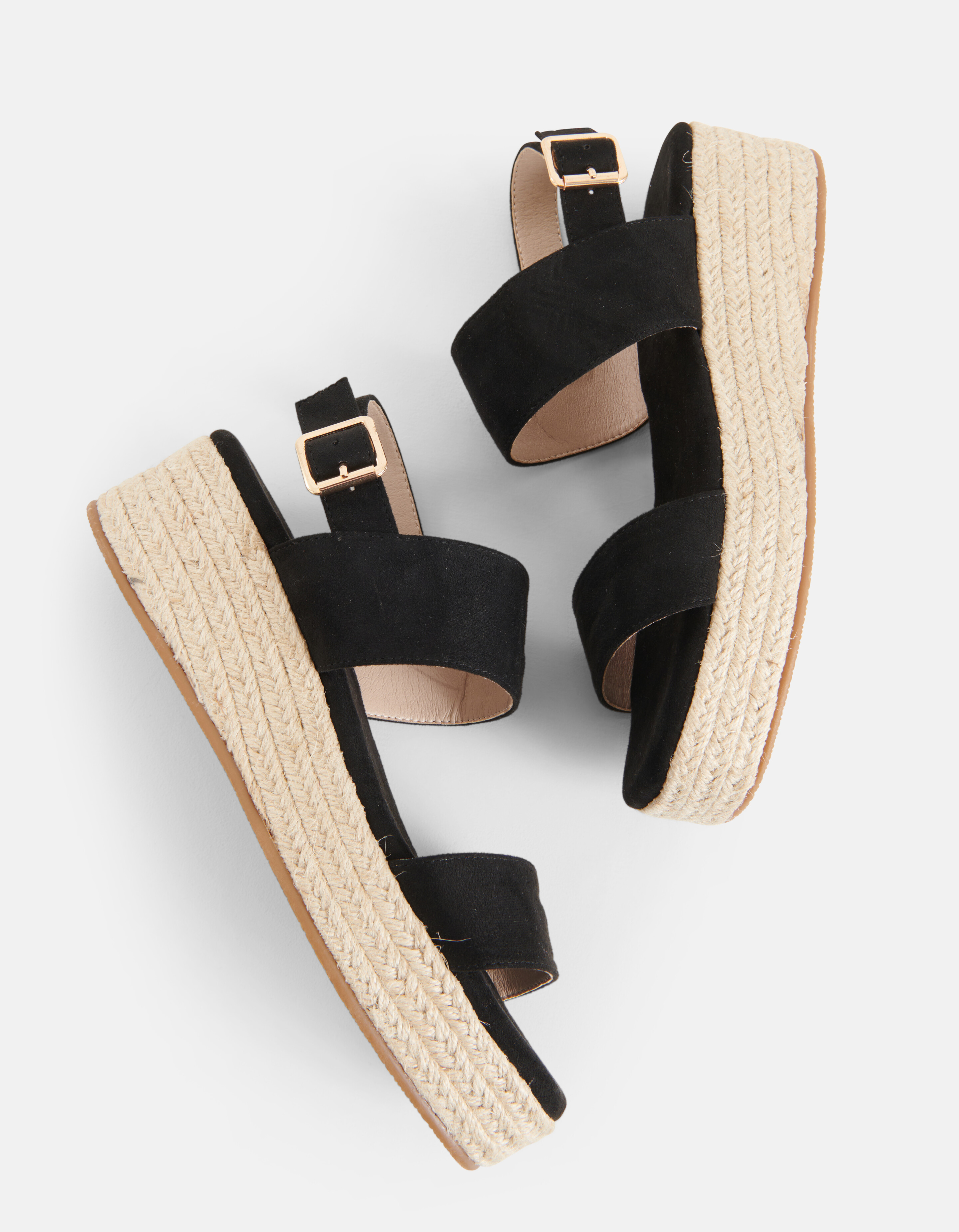 Espradilles Sleehak Zwart SHOEBY SHOES