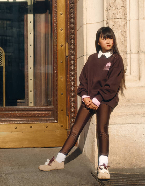 Shiny Legging Donkerbruin SHOEBY GIRLS
