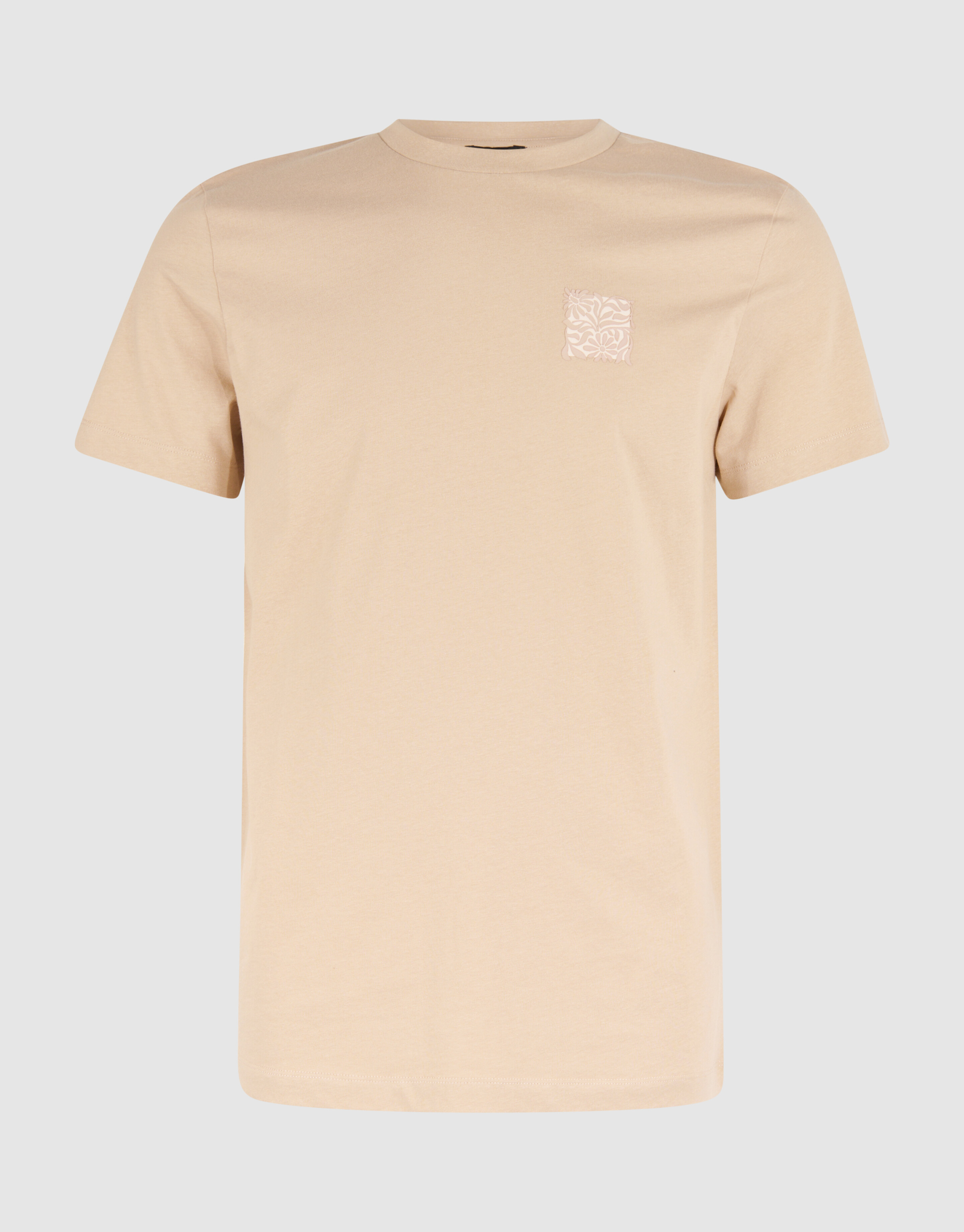 Flower Block T-shirt Zand SHOEBY MEN