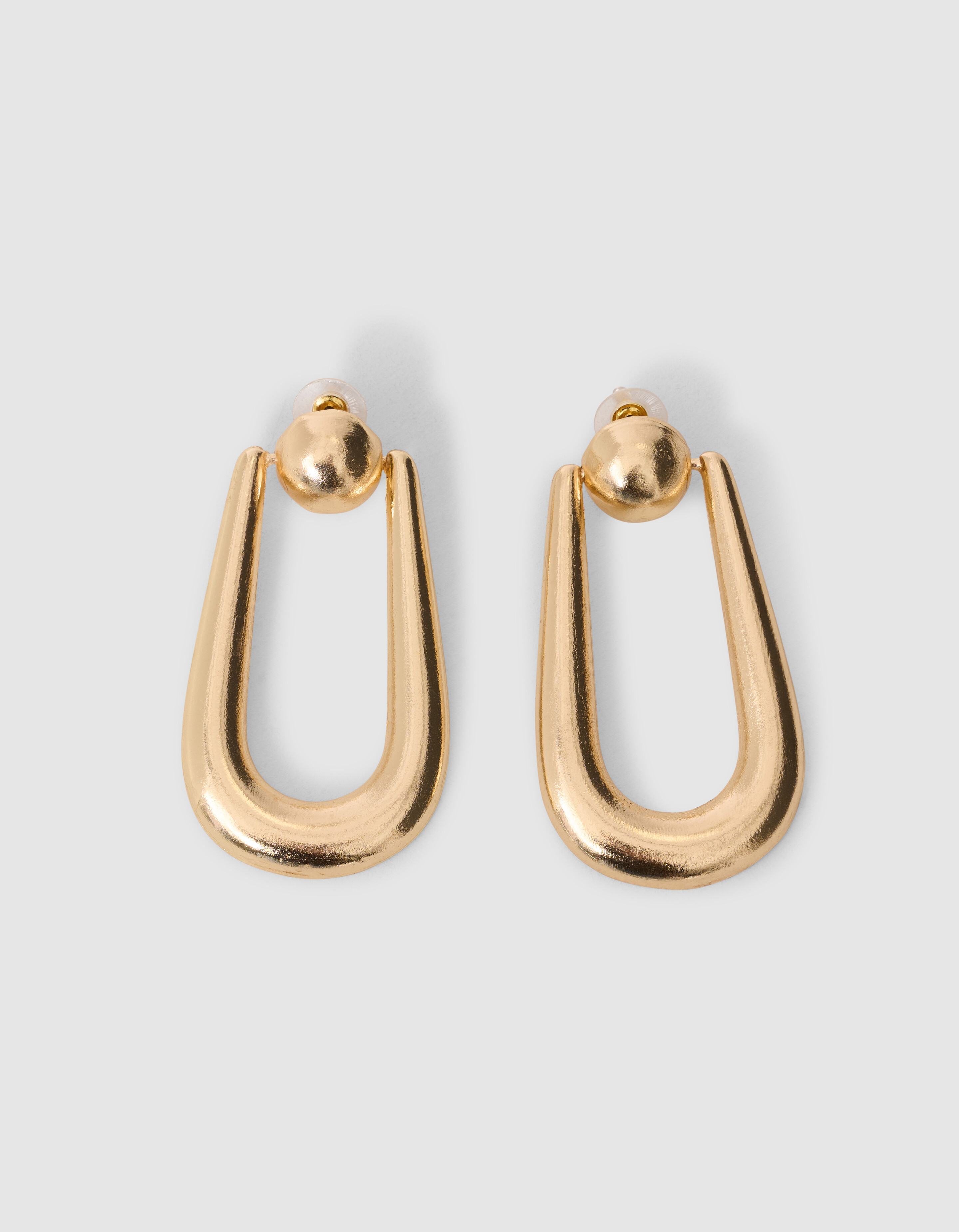 Chunky U-shape Oorbellen Goud SHOEBY ACCESSOIRES