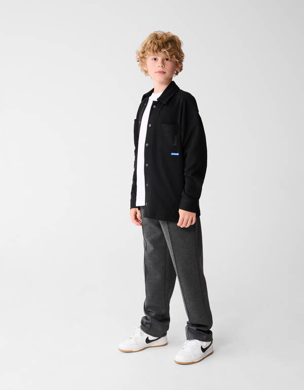 Twill Overshirt Zwart SHOEBY BOYS