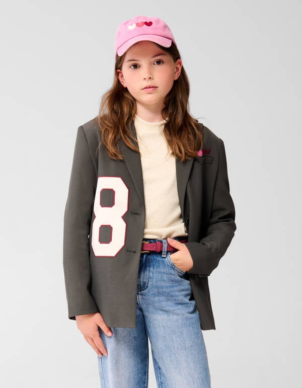 Varsity Blazer Donkergrijs SHOEBY GIRLS