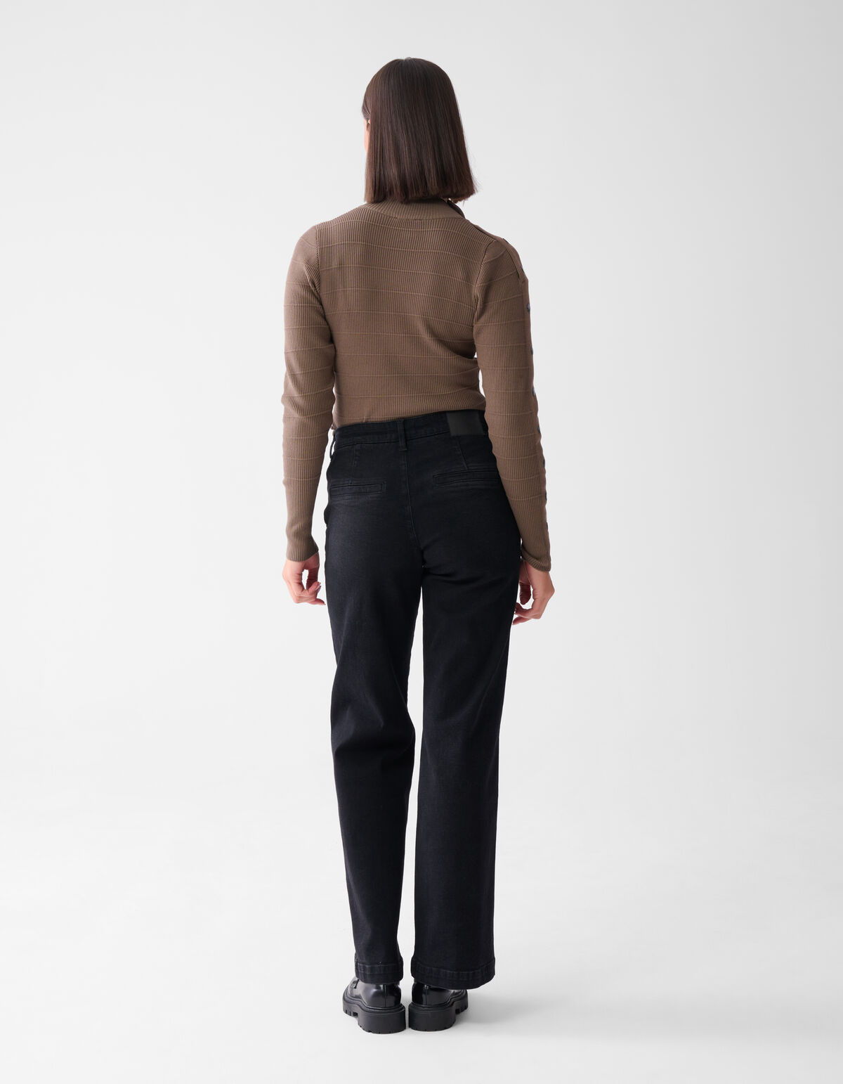 Button Coltrui Donkerbruin SHOEBY WOMEN