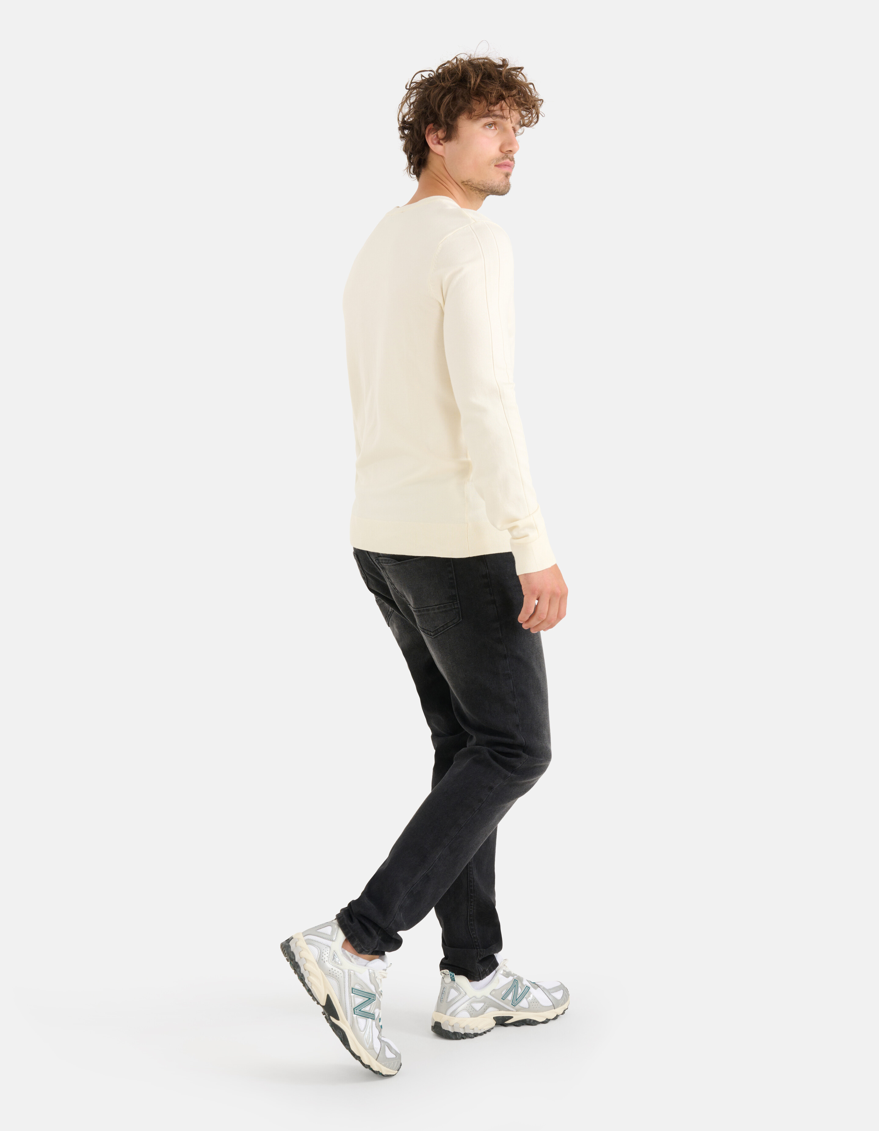 Crewneck Trui Gebroken Wit SHOEBY MEN
