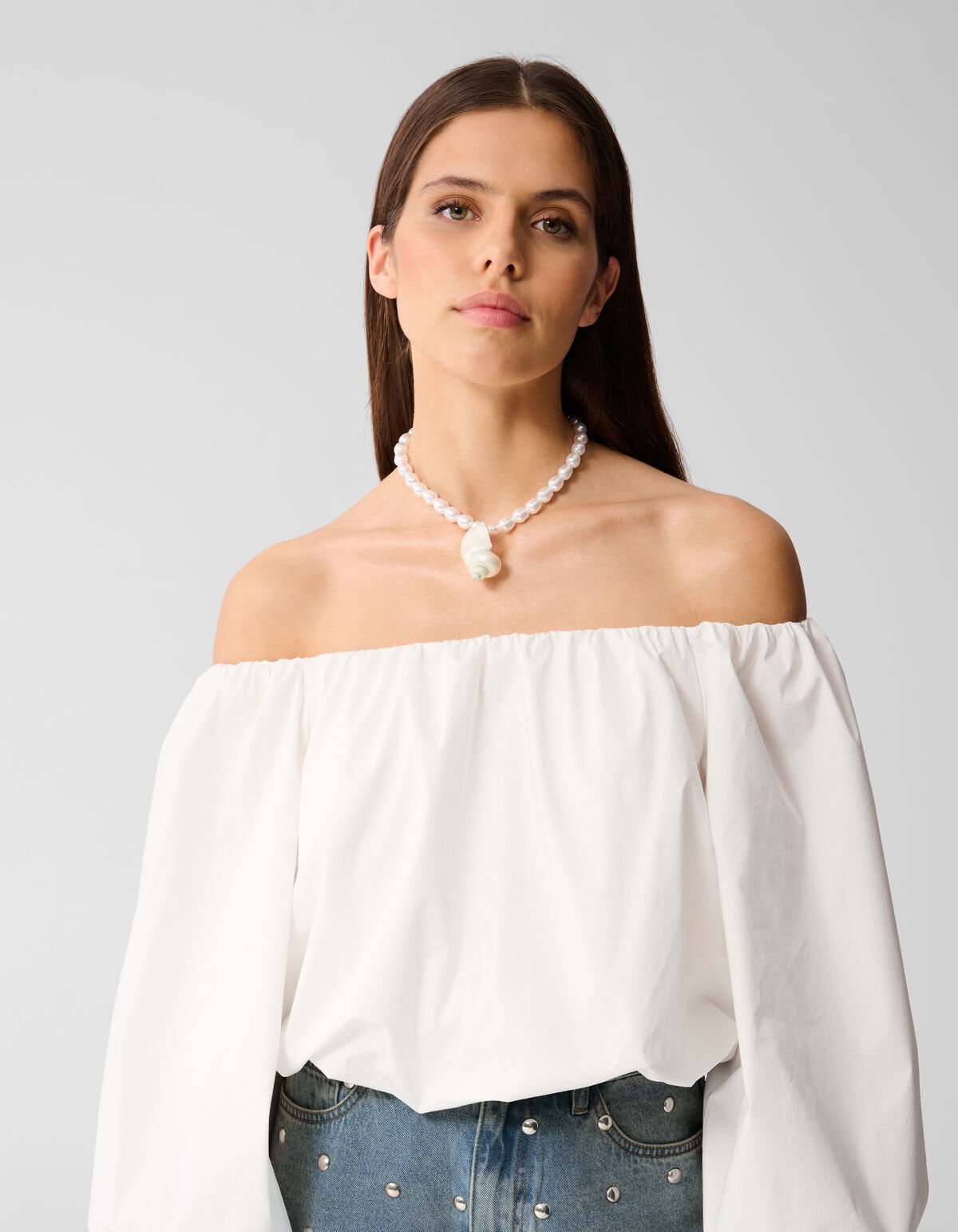 Statement Schelp Ketting Wit By Lizzy SHOEBY ACCESSOIRES