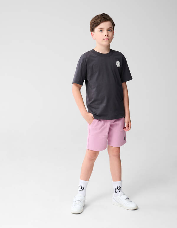 Smiley Sun Artwork T-shirt Donkergrijs SHOEBY BOYS