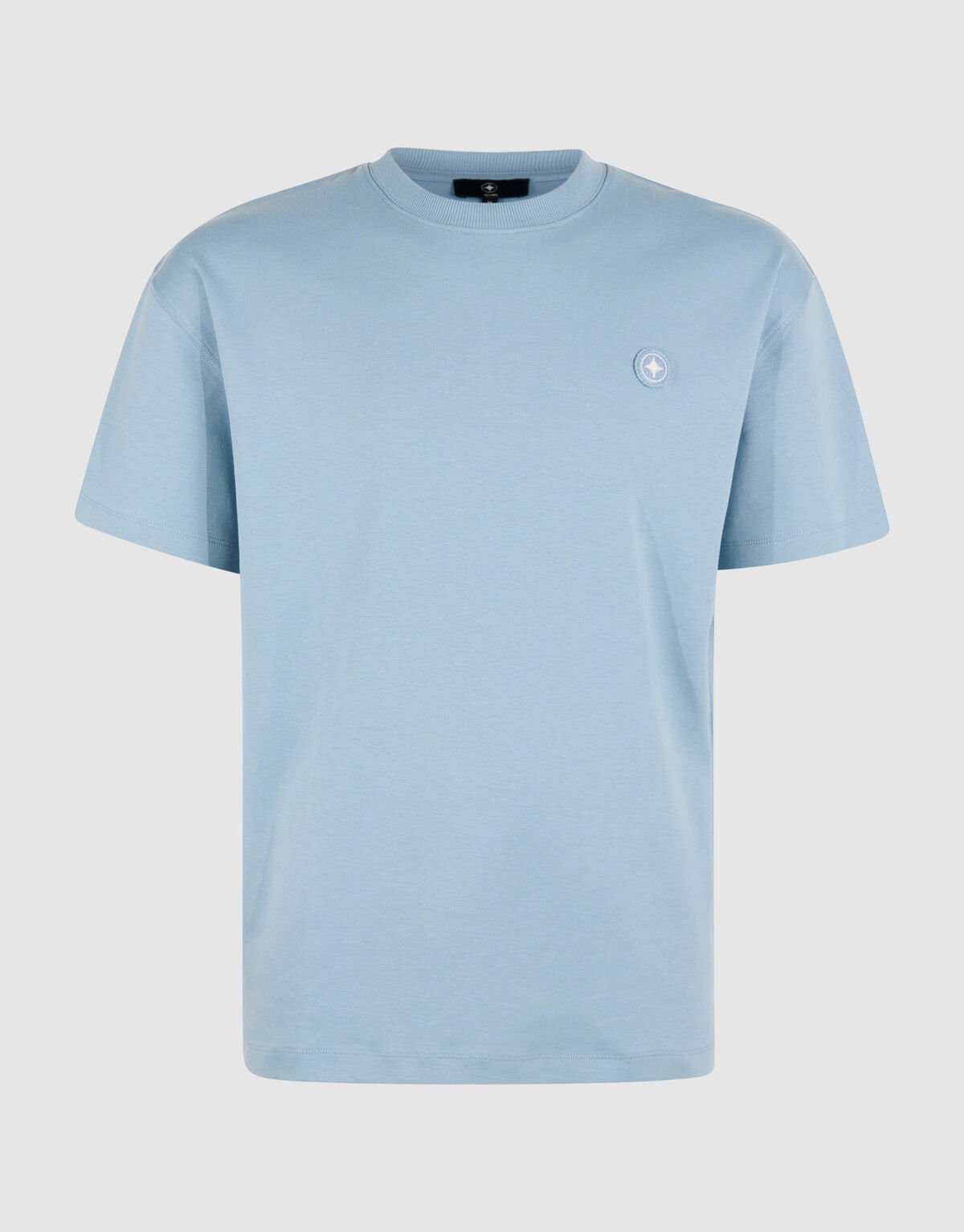 Embroidery Badge T-shirt Lichtblauw SHOEBY MEN