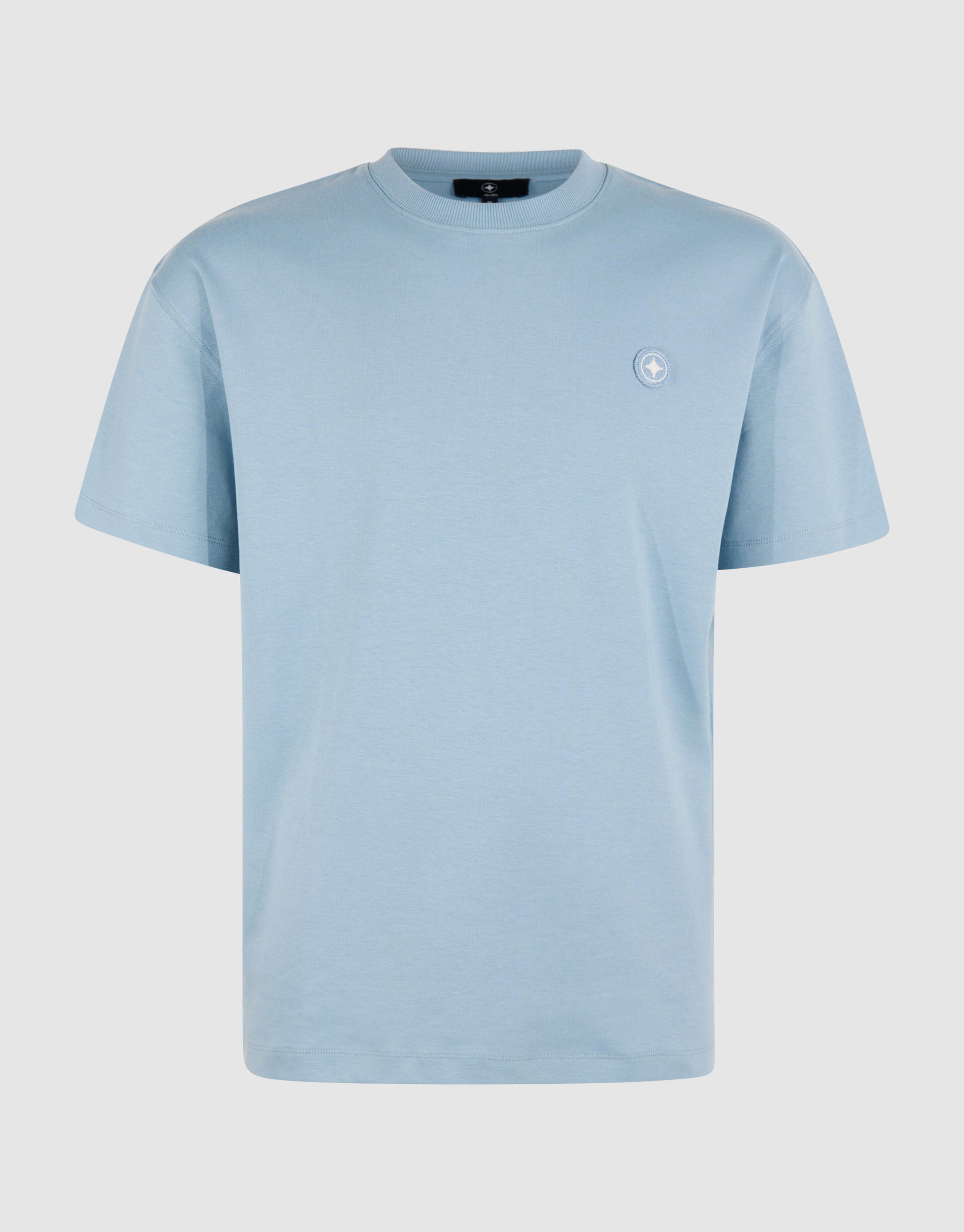 Embroidery Badge T-shirt Lichtblauw SHOEBY MEN