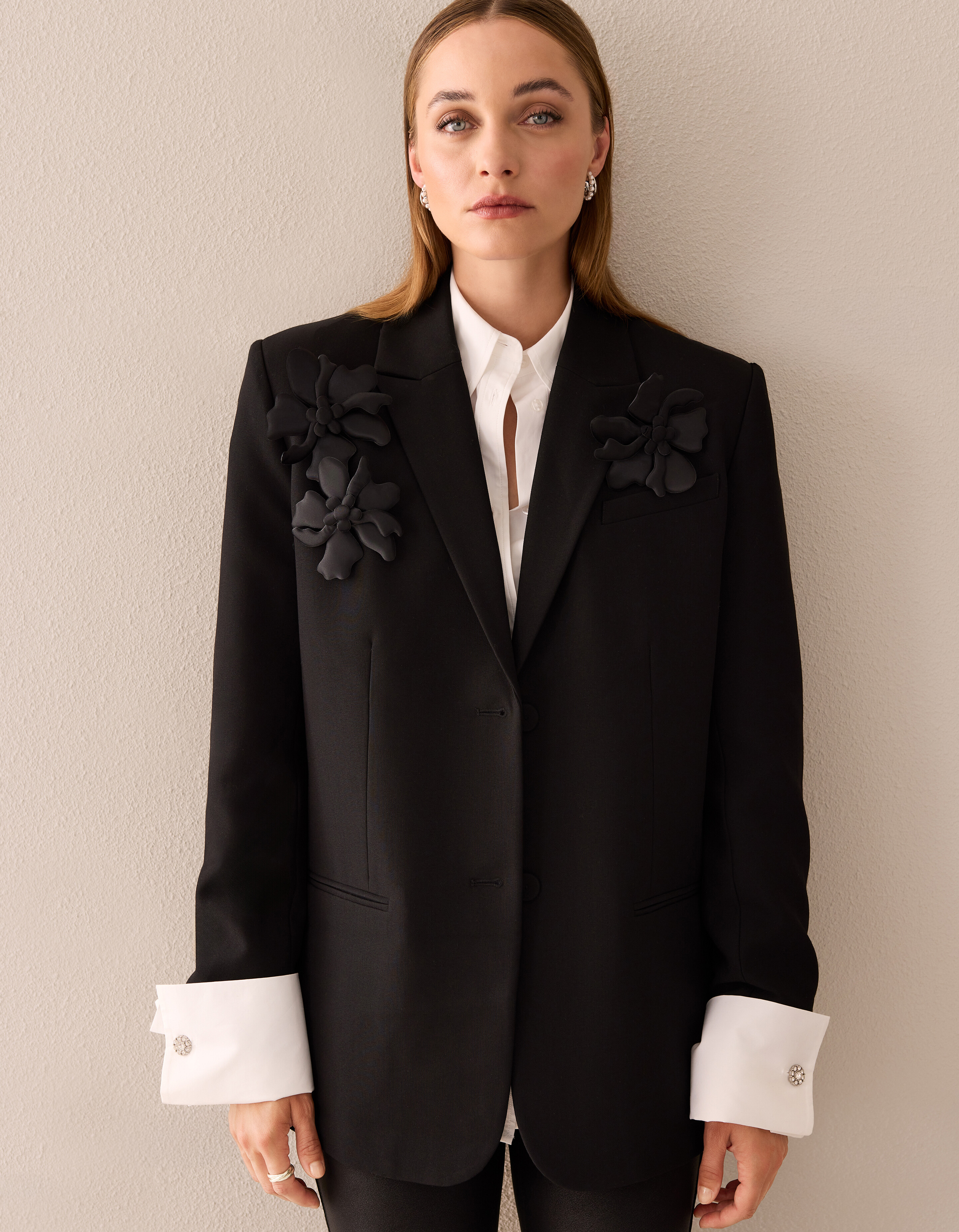 Flower Blazer Zwart By Mieke SHOEBY WOMEN