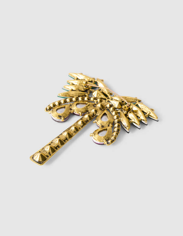 Palmboom Broche Groen By Fred SHOEBY ACCESSOIRES