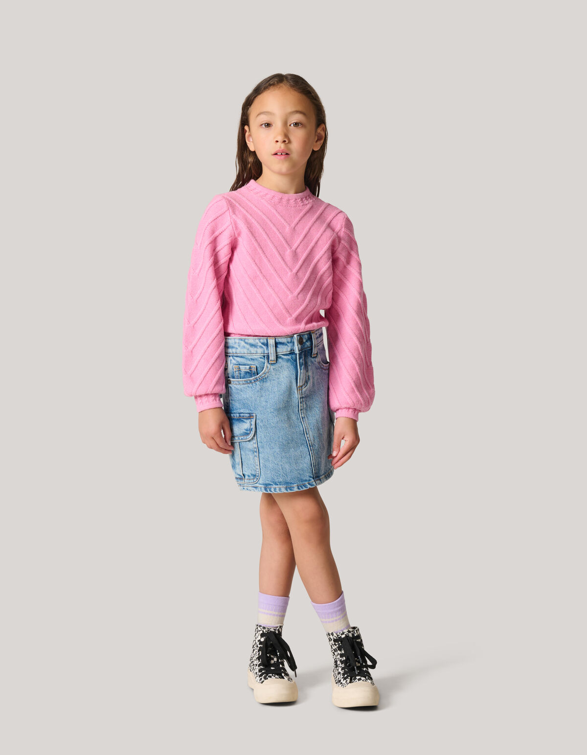 Diagonaal Trui Roze SHOEBY GIRLS