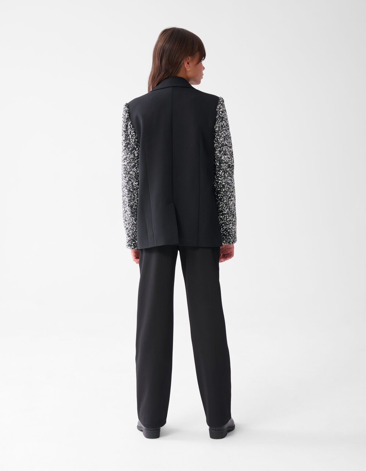 Sequin Mix Blazer Zwart SHOEBY GIRLS