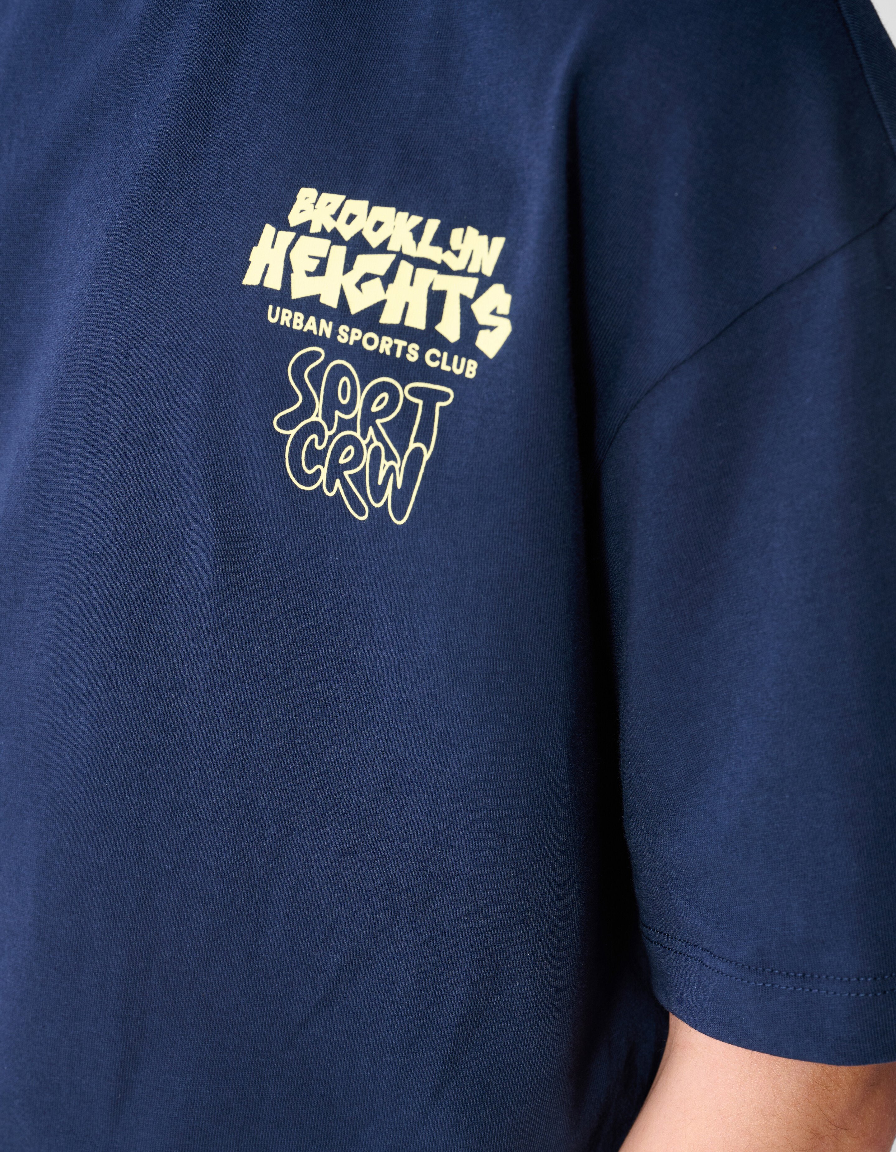 Brooklyn Artwork T-shirt Donkerblauw SHOEBY BOYS