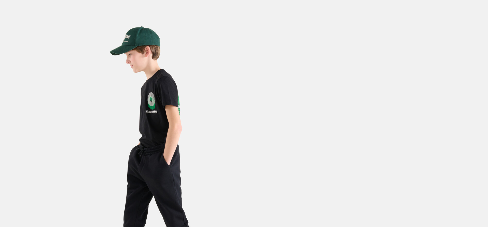 Printed T-shirt Zwart SHOEBY BOYS