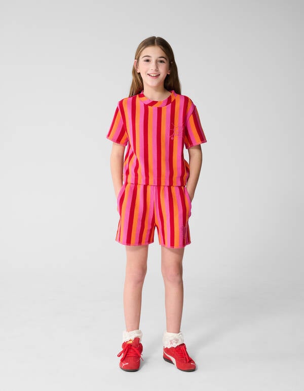 Striped Top Rood/Roze SHOEBY GIRLS