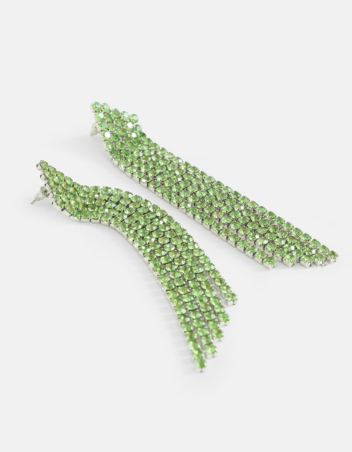 Strass Oorbellen Groen SHOEBY ACCESSOIRES