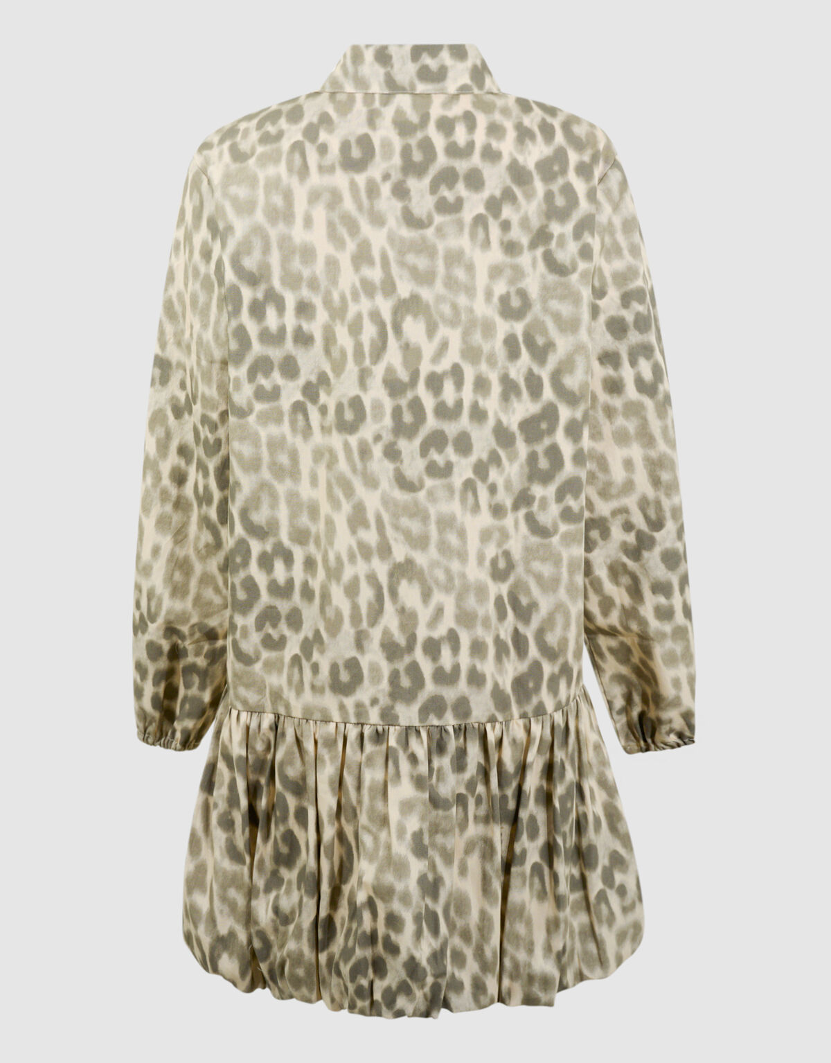 Leopard Balloon Fit Mini Jurk Lichtbruin SHOEBY GIRLS