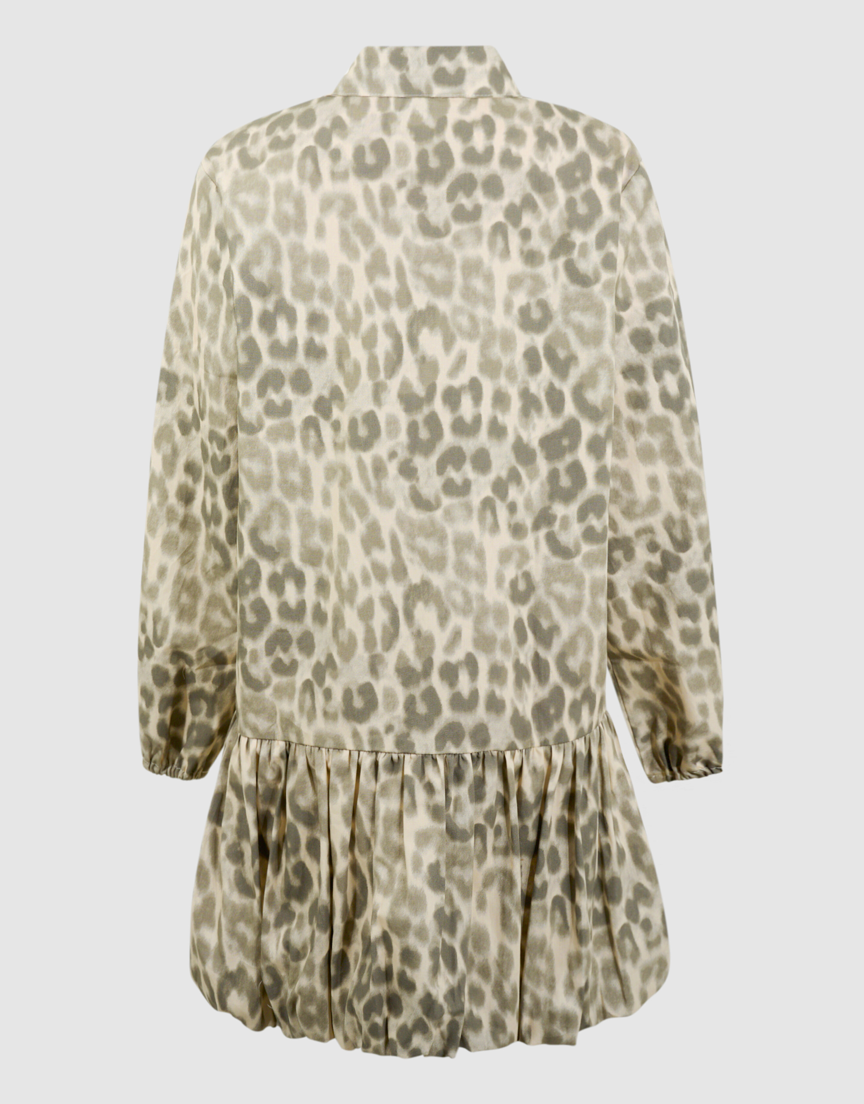 Leopard Balloon Fit Mini Jurk Lichtbruin SHOEBY GIRLS