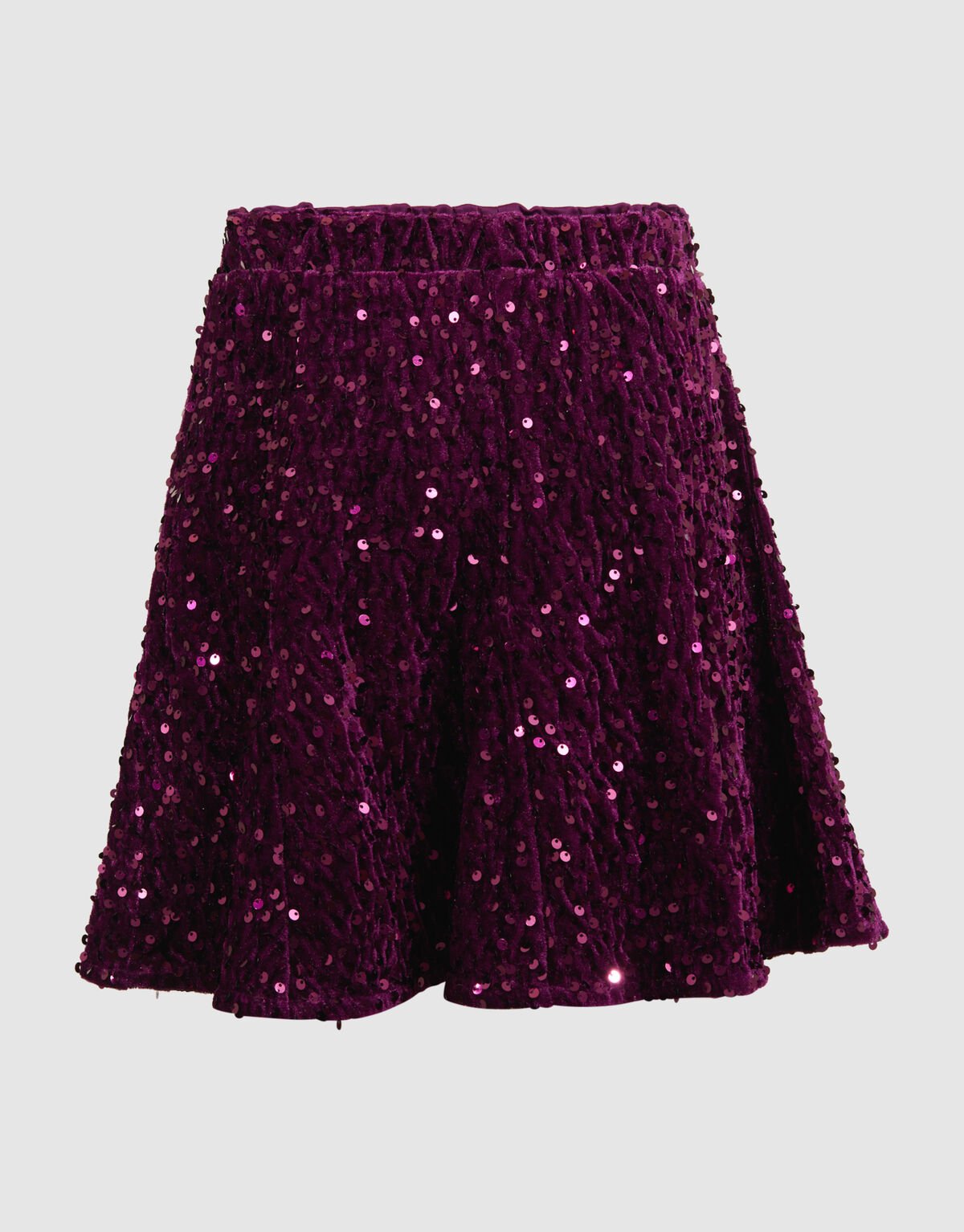 Sequin Mini Rok Donkerroze SHOEBY GIRLS