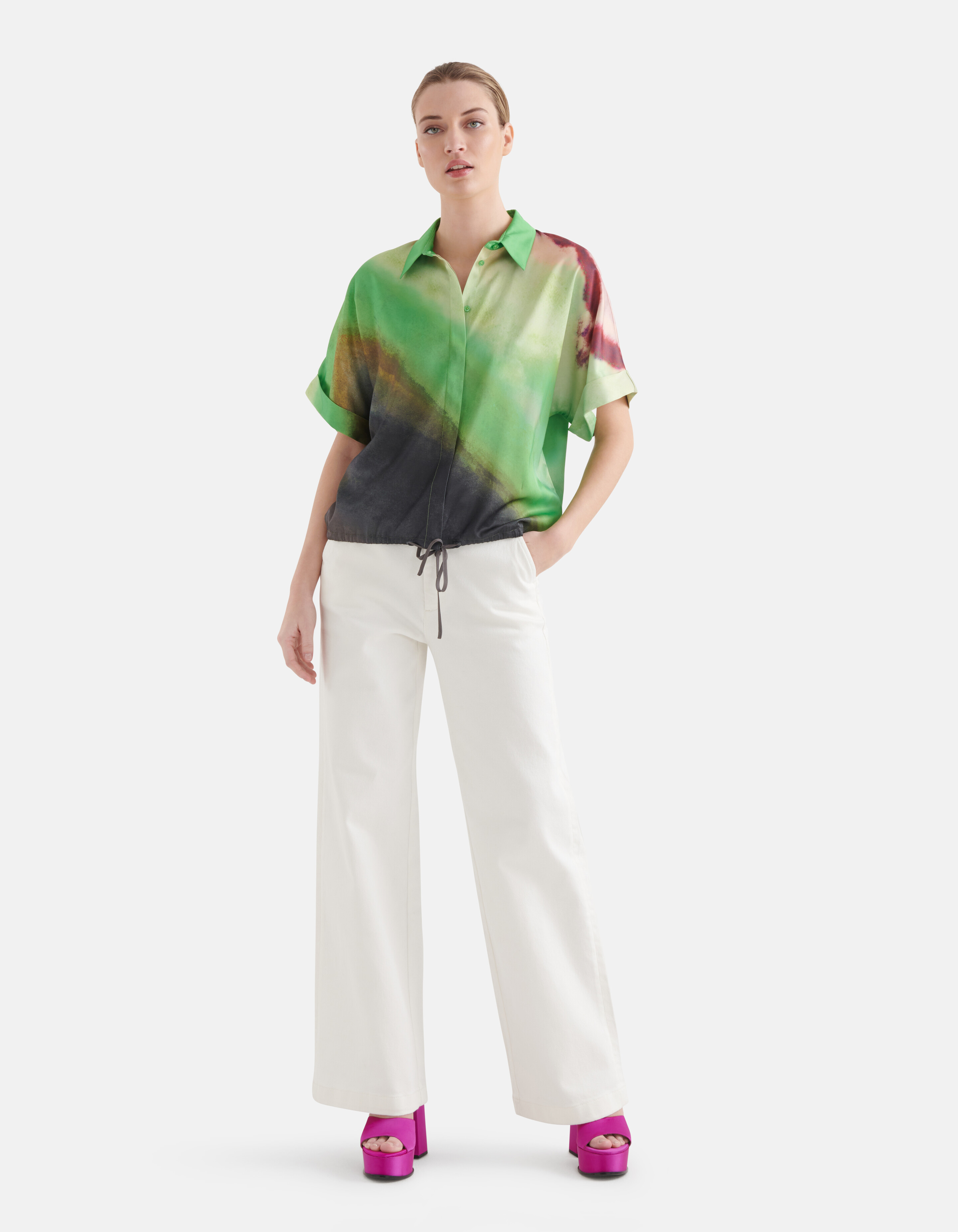 Printed Blouse Groen By Mieke SHOEBY WOMEN