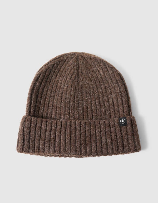 Rib Beanie Donkerbruin SHOEBY ACCESSOIRES