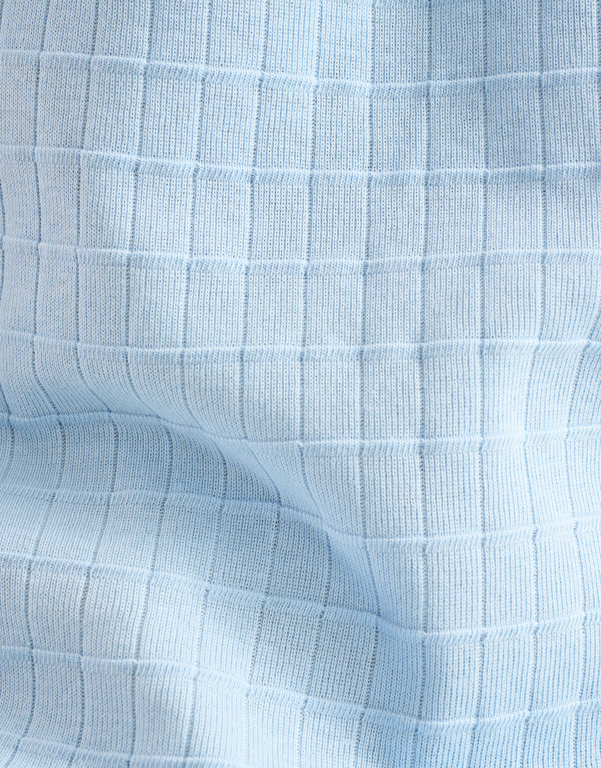 Structuur T-shirt Lichtblauw SHOEBY MEN