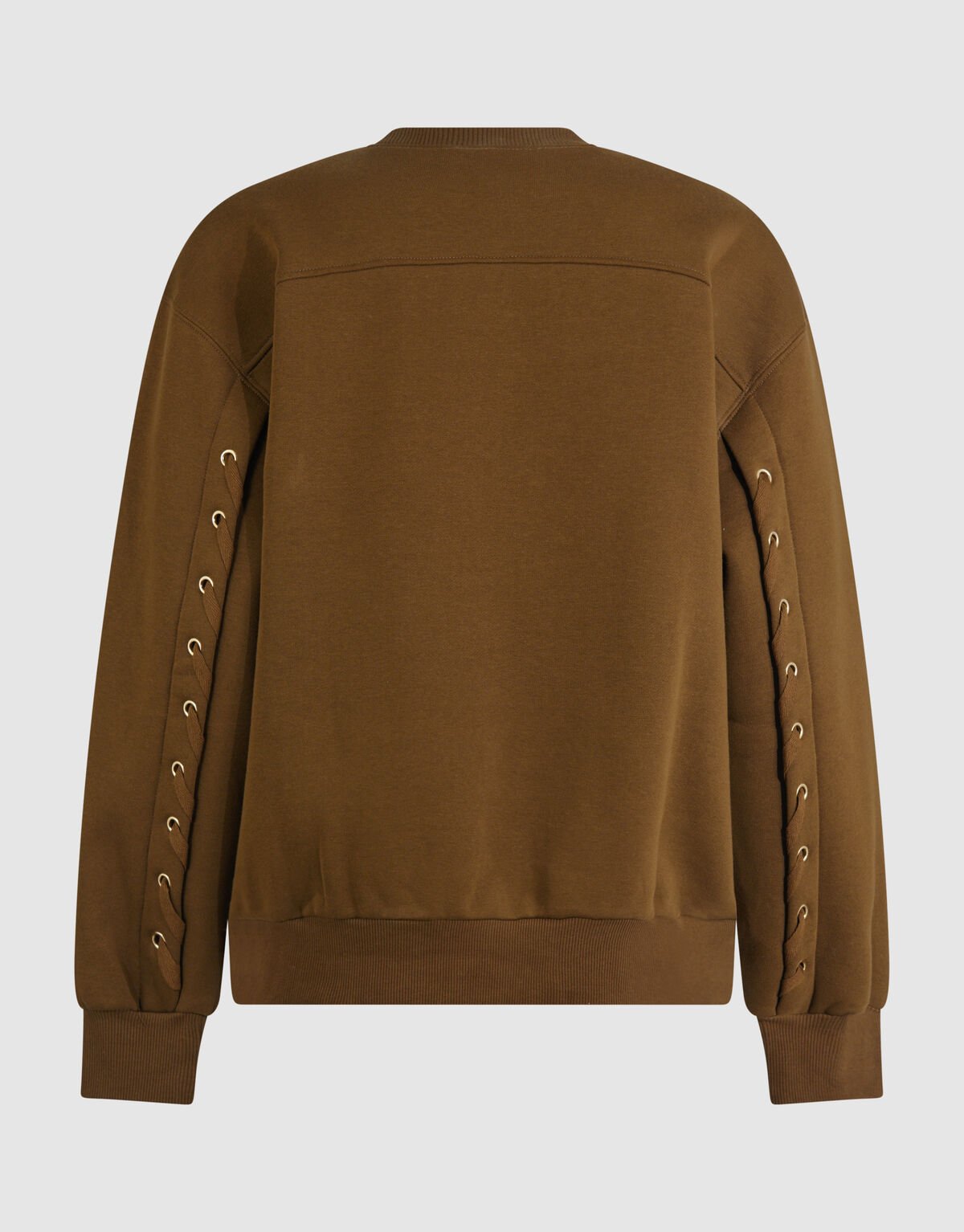 Lace Up Sweater Khaki SHOEBY WOMEN