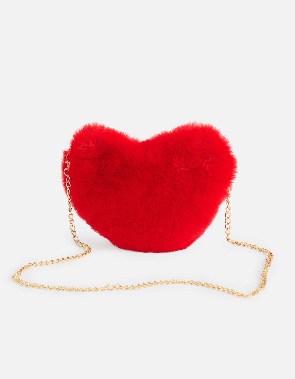 Faux Fur Heart Tas SHOEBY ACCESSOIRES