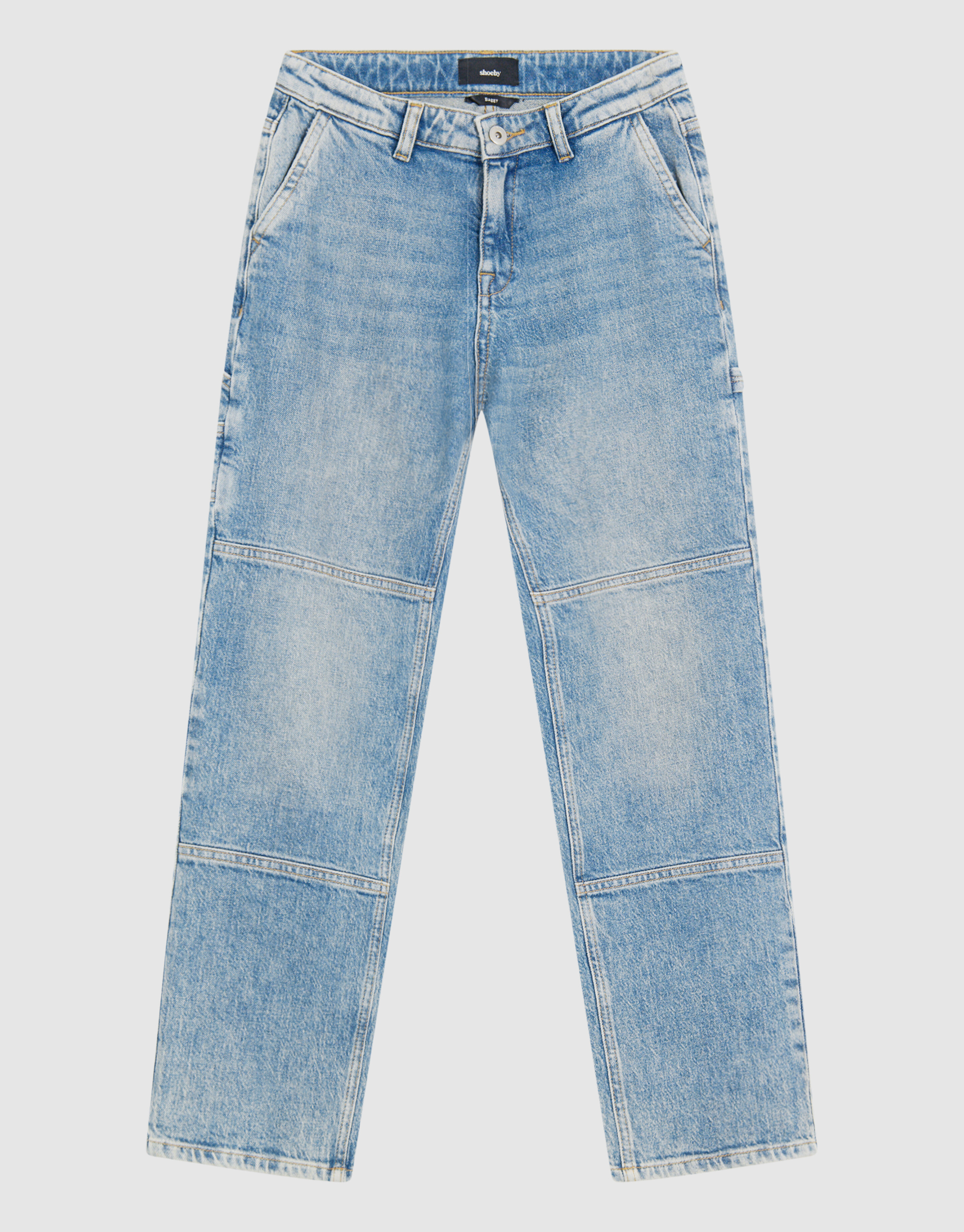 Carpenter Straight Fit Jeans Blauw SHOEBY BOYS