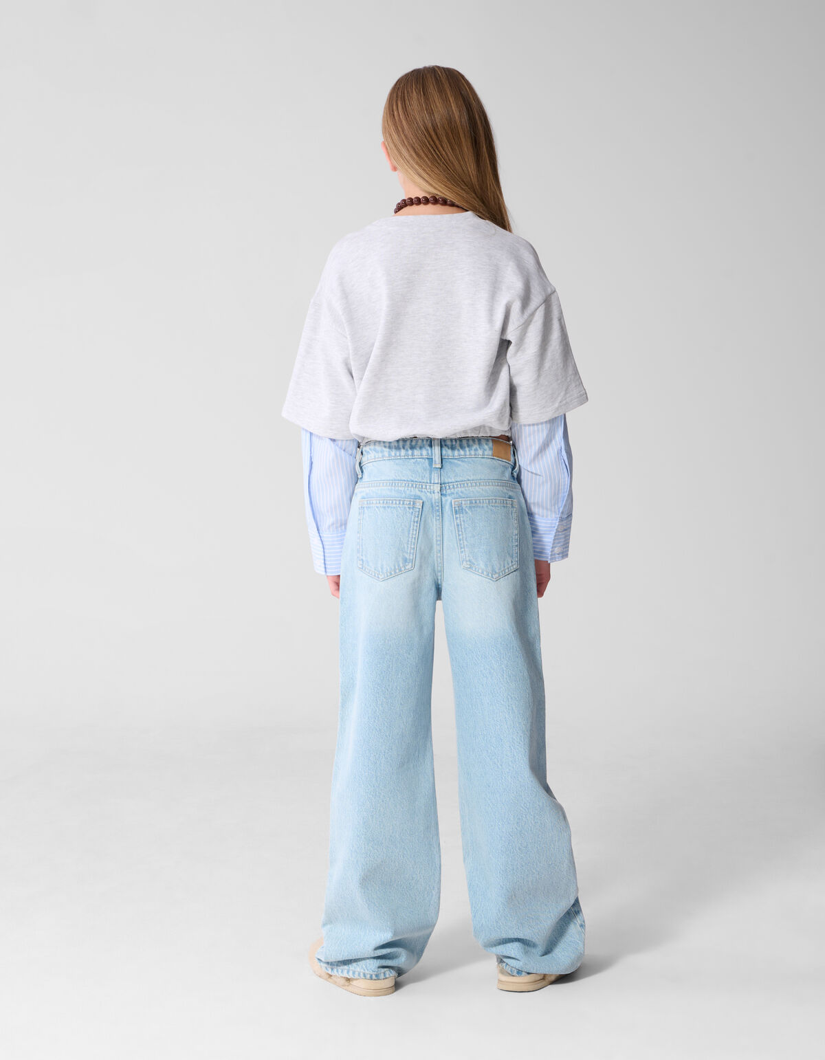 Balloon Longsleeve T-shirt Lichtgrijs SHOEBY GIRLS
