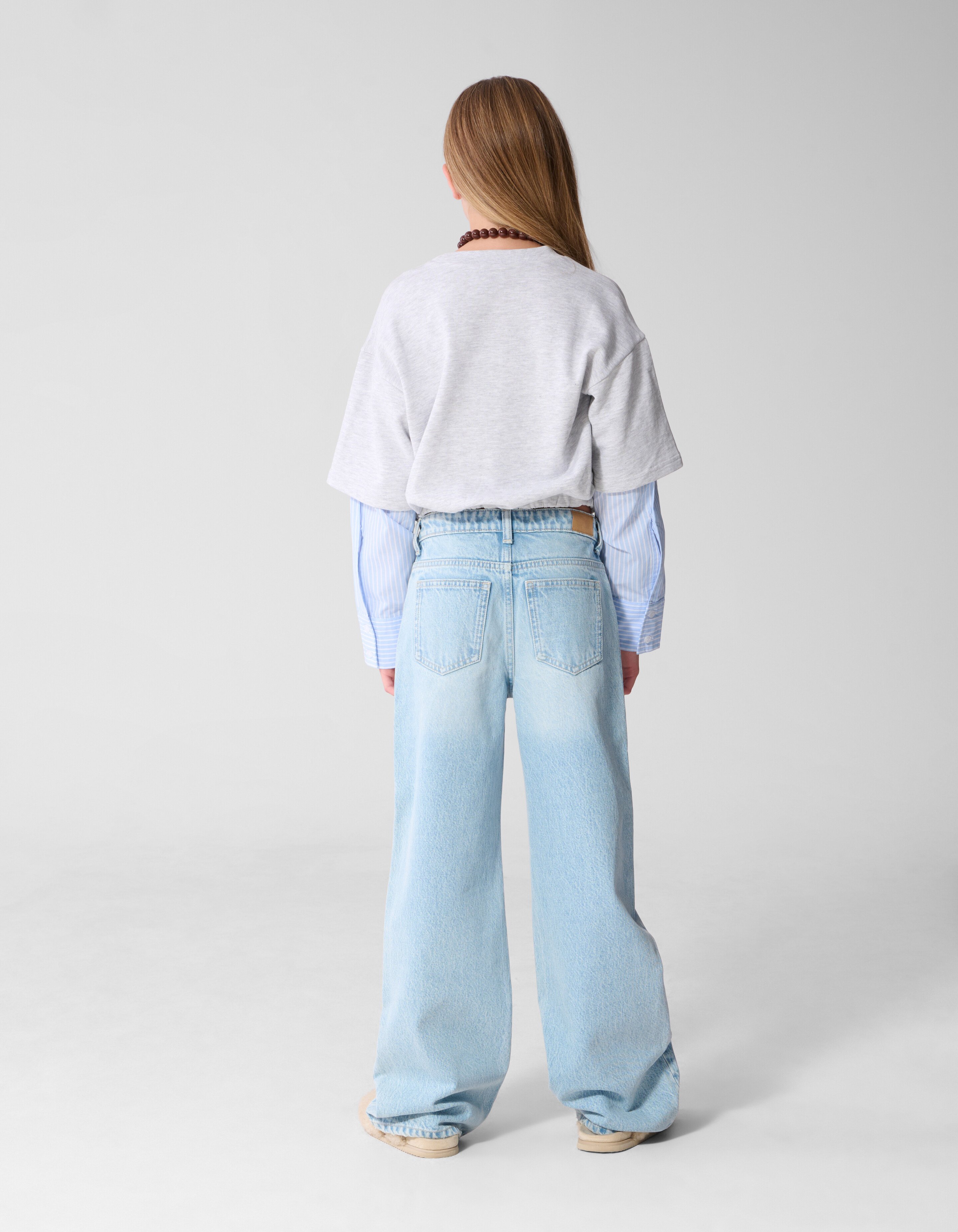 Balloon Longsleeve T-shirt Lichtgrijs SHOEBY GIRLS
