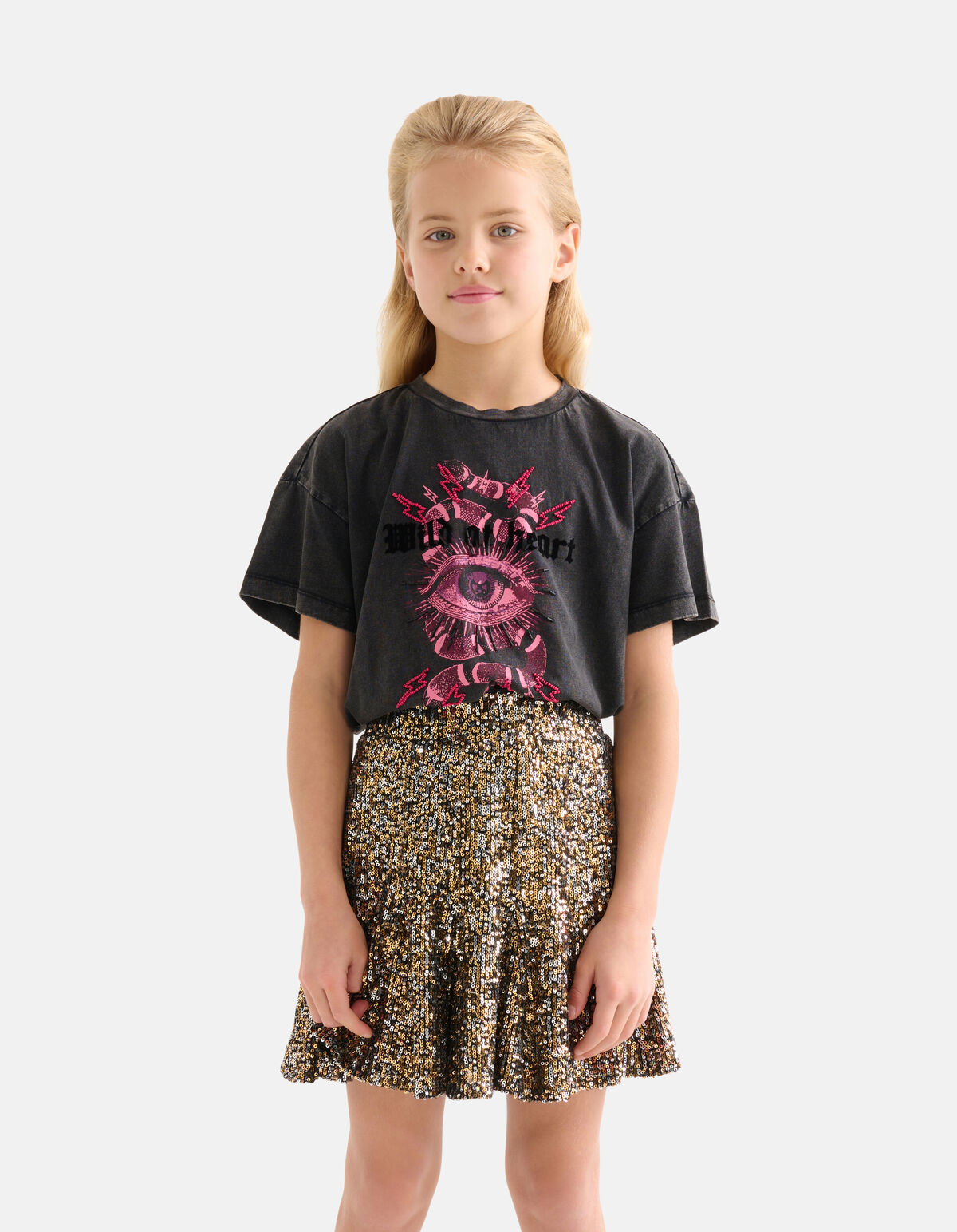 Artwork T-shirt Donkergrijs By Nicolette SHOEBY GIRLS
