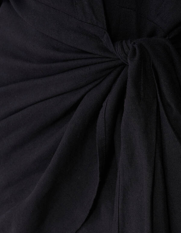 Overslag Mini Jurk Zwart By Lonneke SHOEBY WOMEN