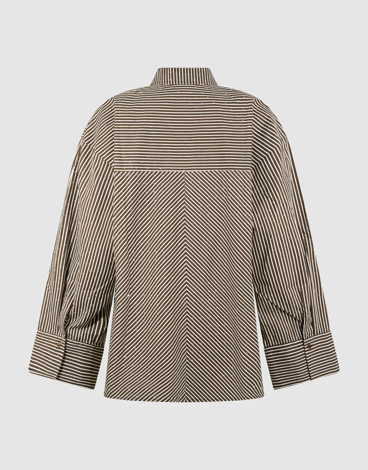 Pinstripe Strass Blouse Bruin SHOEBY WOMEN