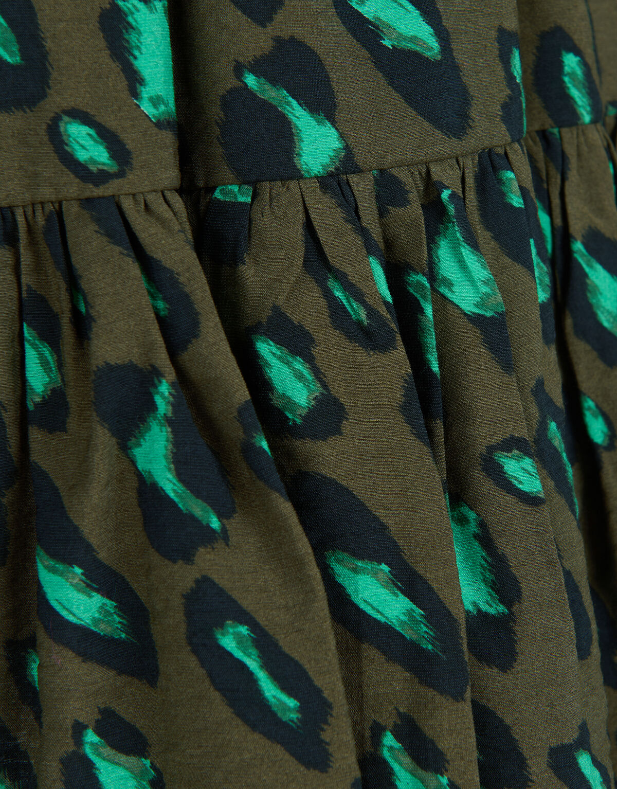 Leopard Rok Donkergroen SHOEBY GIRLS