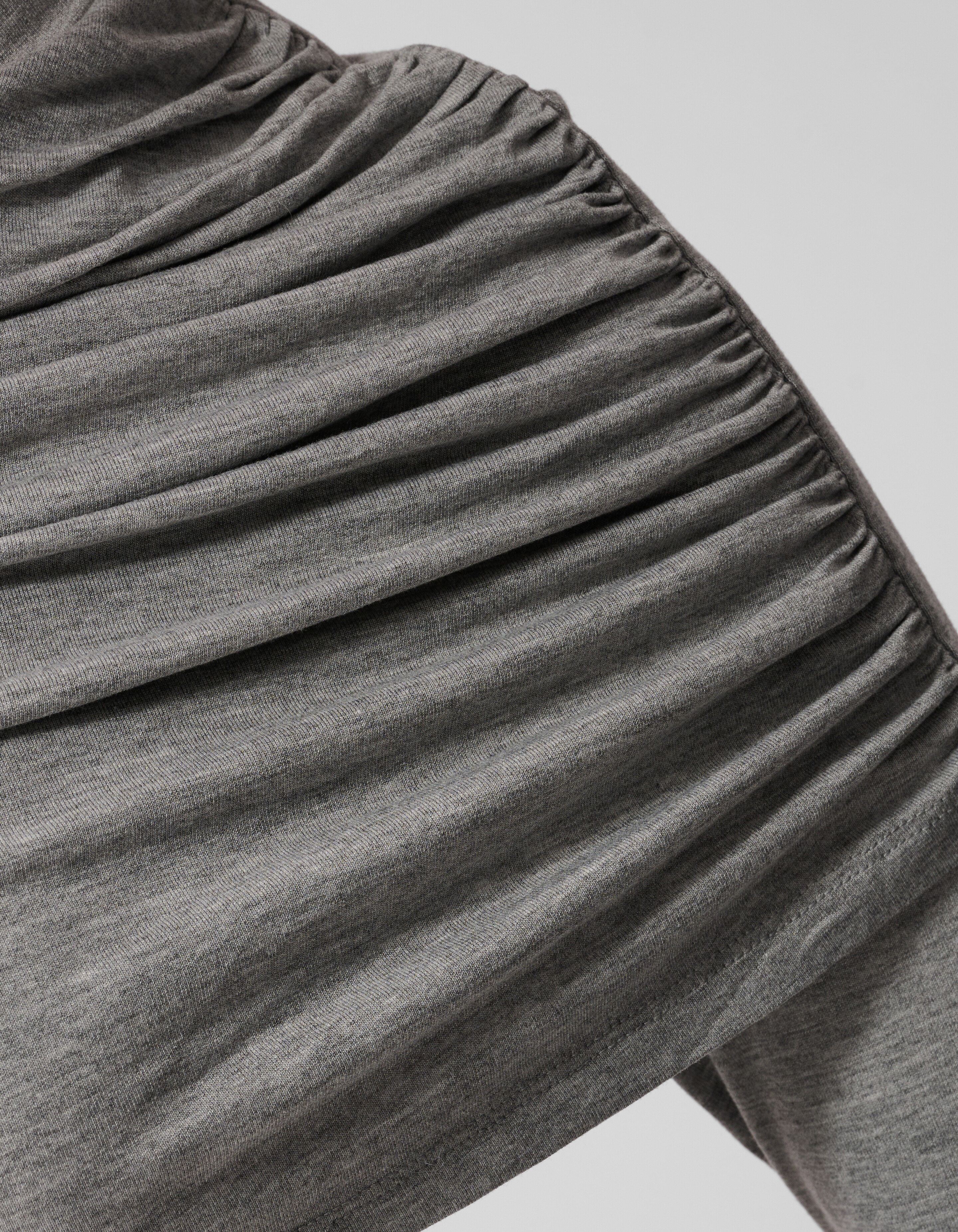 Gedrappeerde Longsleeve Top Grijs By Anna SHOEBY WOMEN