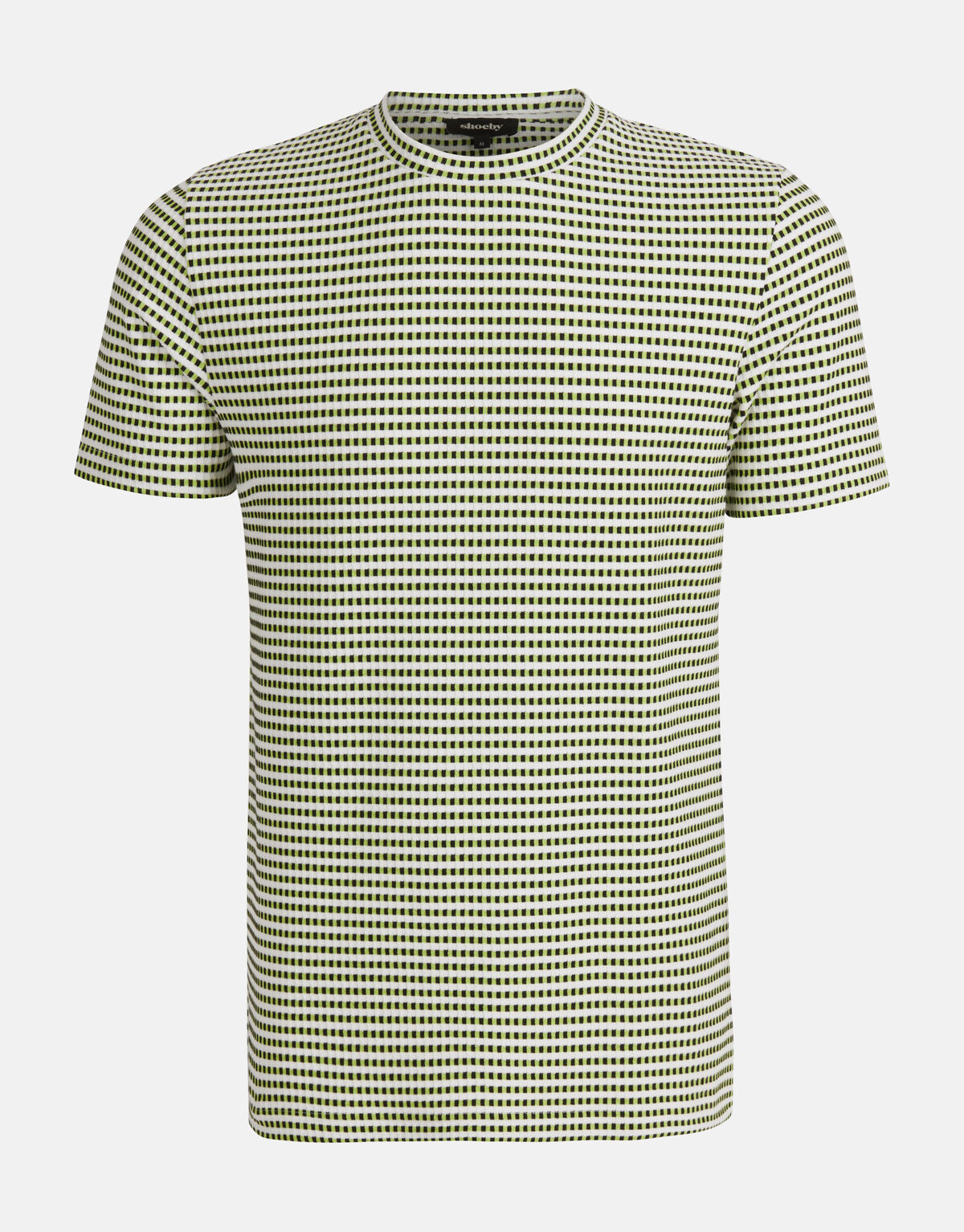 Structuur T-shirt Lichtgroen SHOEBY MEN