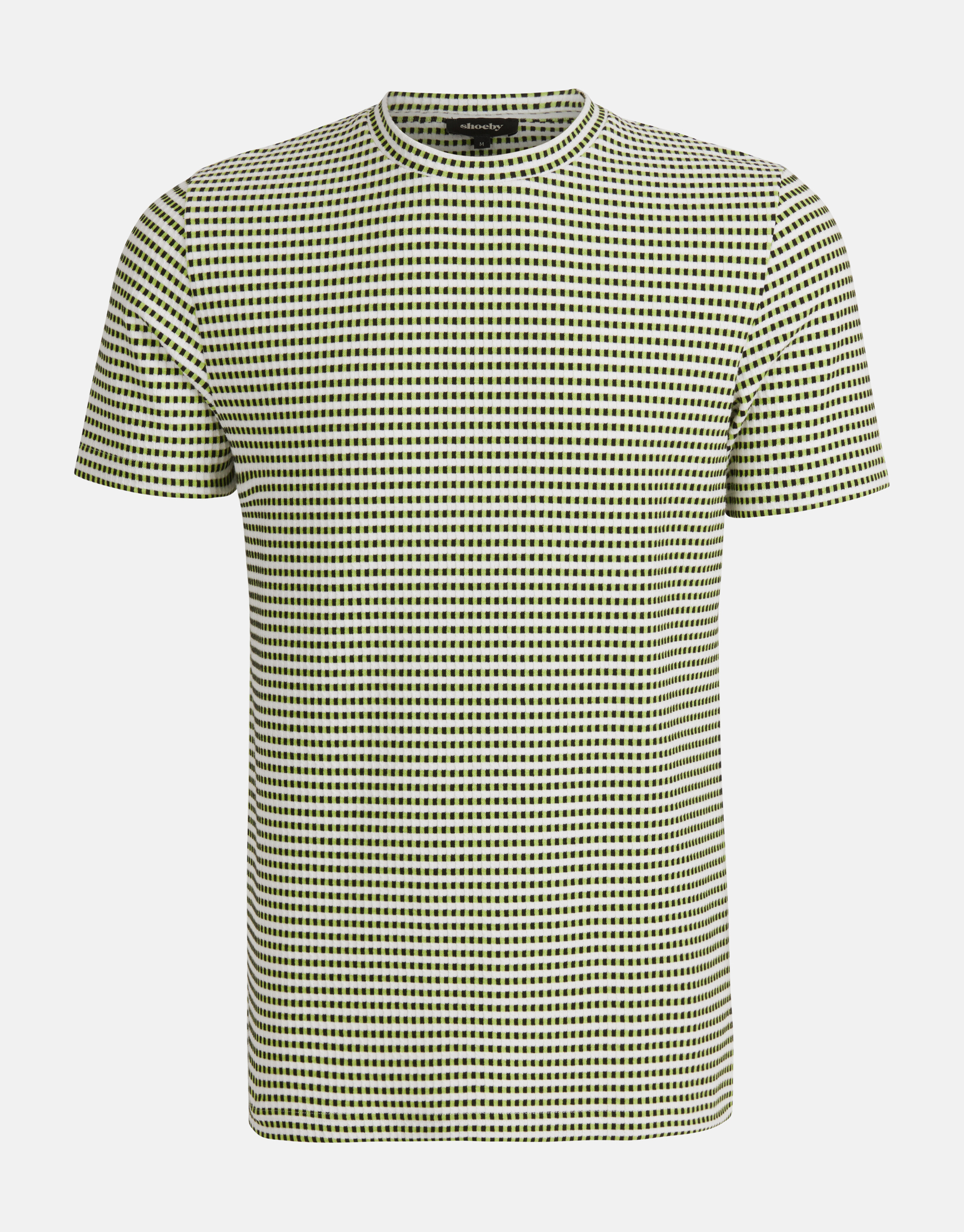 Structuur T-shirt Lichtgroen SHOEBY MEN
