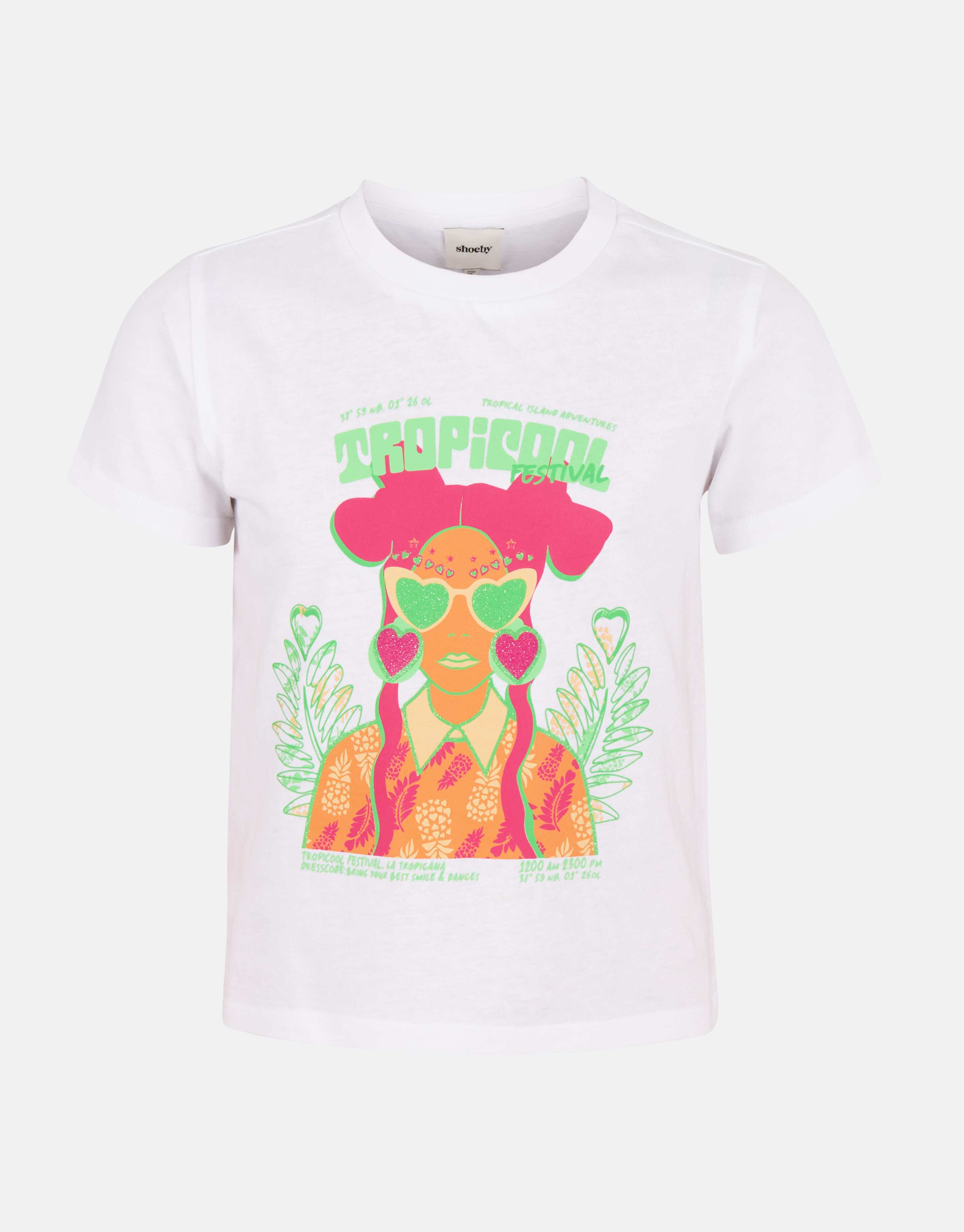 Artwork T-shirt Wit SHOEBY GIRLS