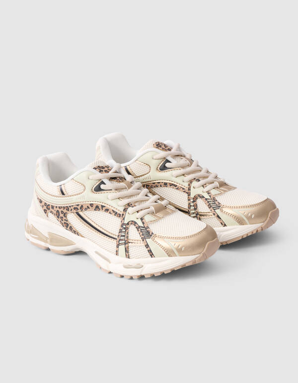 Leopard Sneakers Zand SHOEBY SHOES