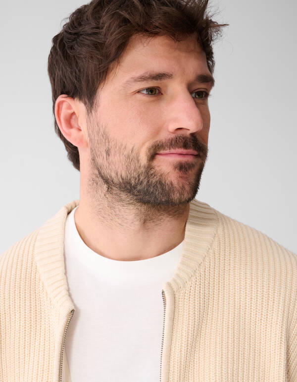 Gebreid Bomber Jack Zand SHOEBY MEN