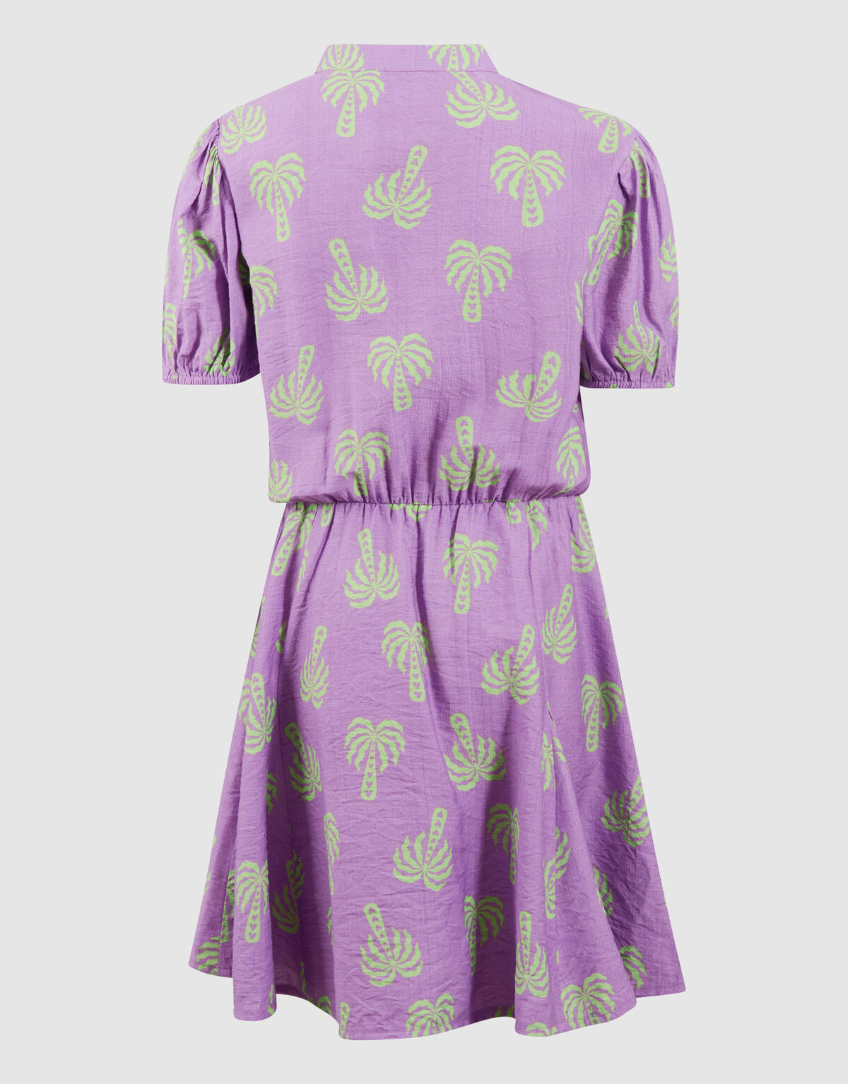 Palm Print Mini Jurk Paars SHOEBY GIRLS