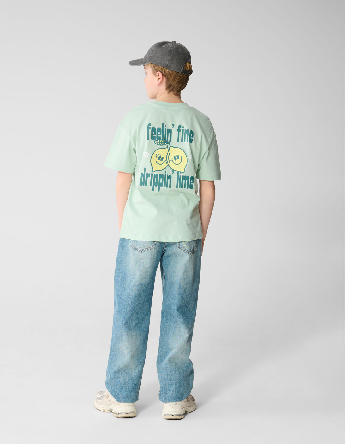 Dripping Artwork T-shirt Lichtgroen SHOEBY BOYS
