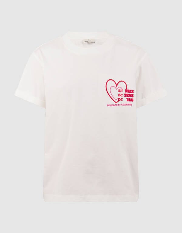 Split Artwork T-shirt Wit SHOEBY GIRLS