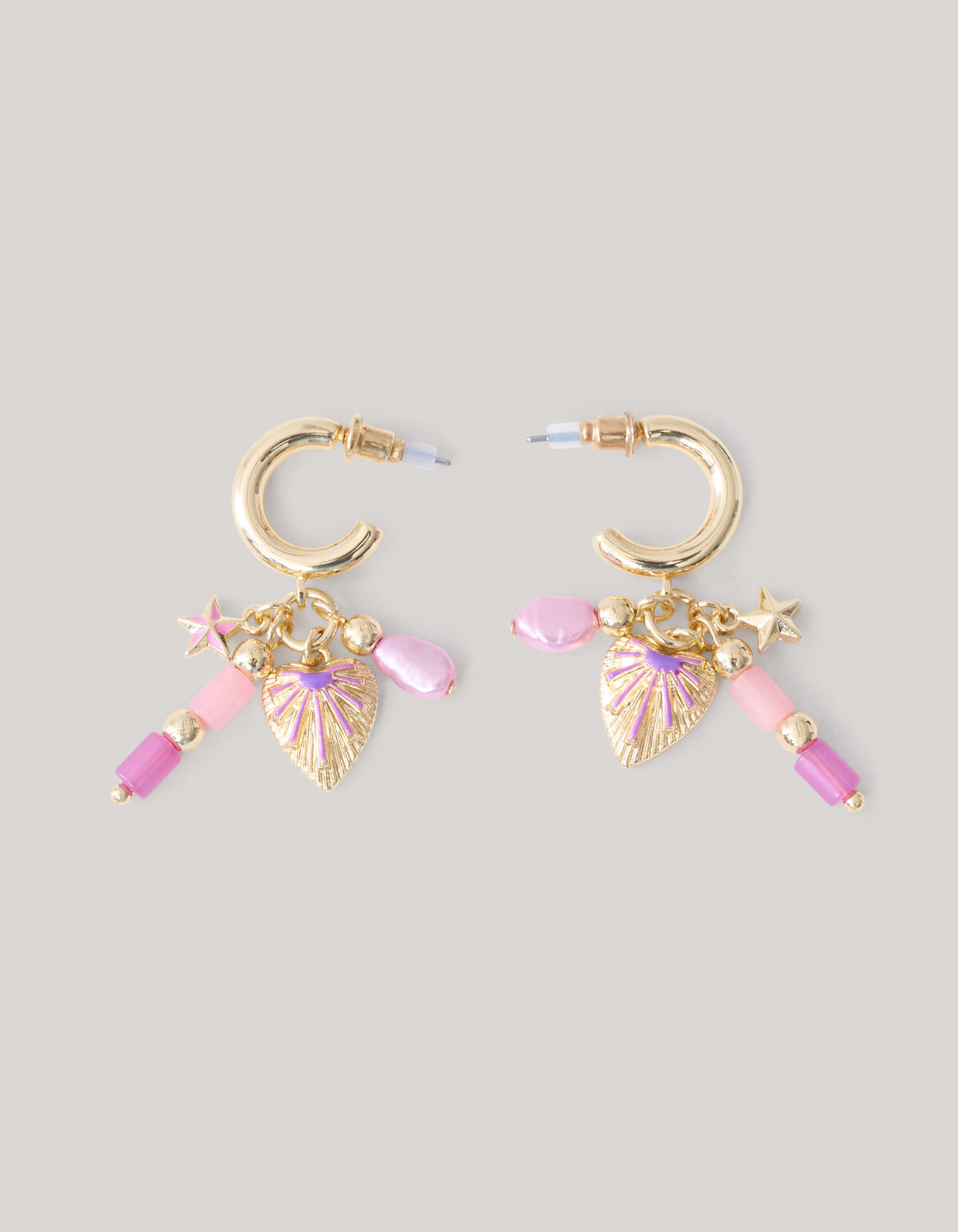 Charm Hoop Oorbellen Goud SHOEBY ACCESSOIRES