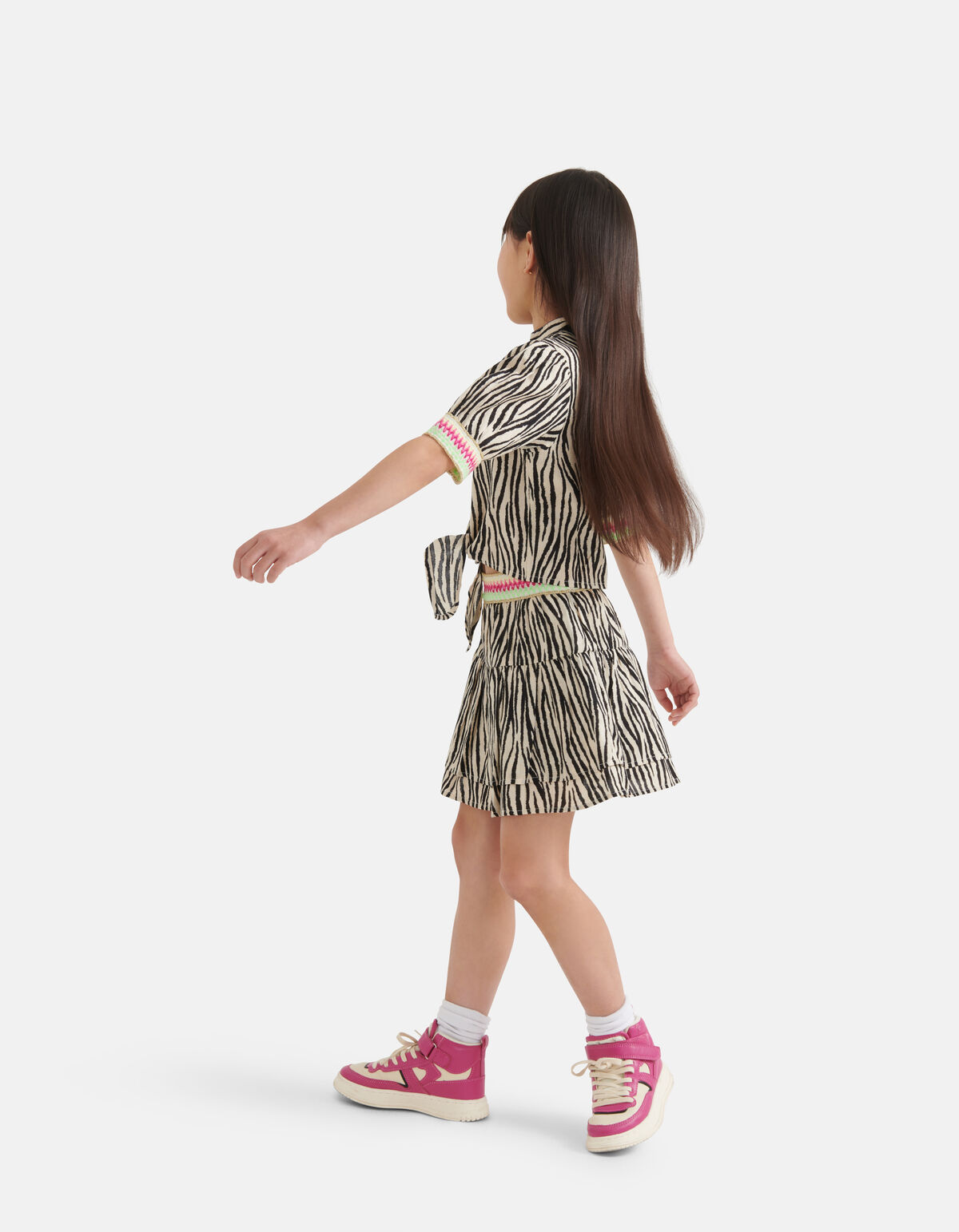 Zebra Rok Zwart/Gebroken Wit SHOEBY GIRLS