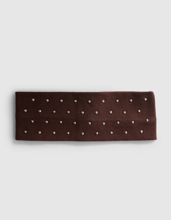 Stud Haarband Bruin SHOEBY ACCESSOIRES