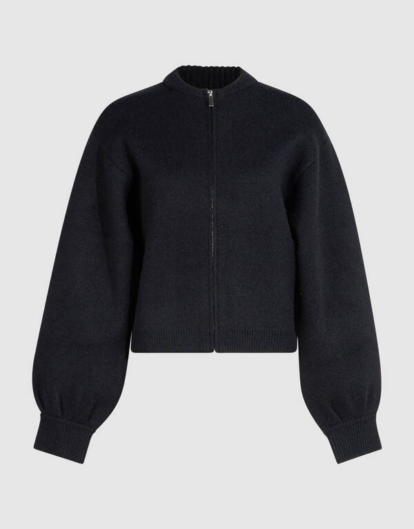 Gebreide Bomber Jack Antraciet SHOEBY WOMEN