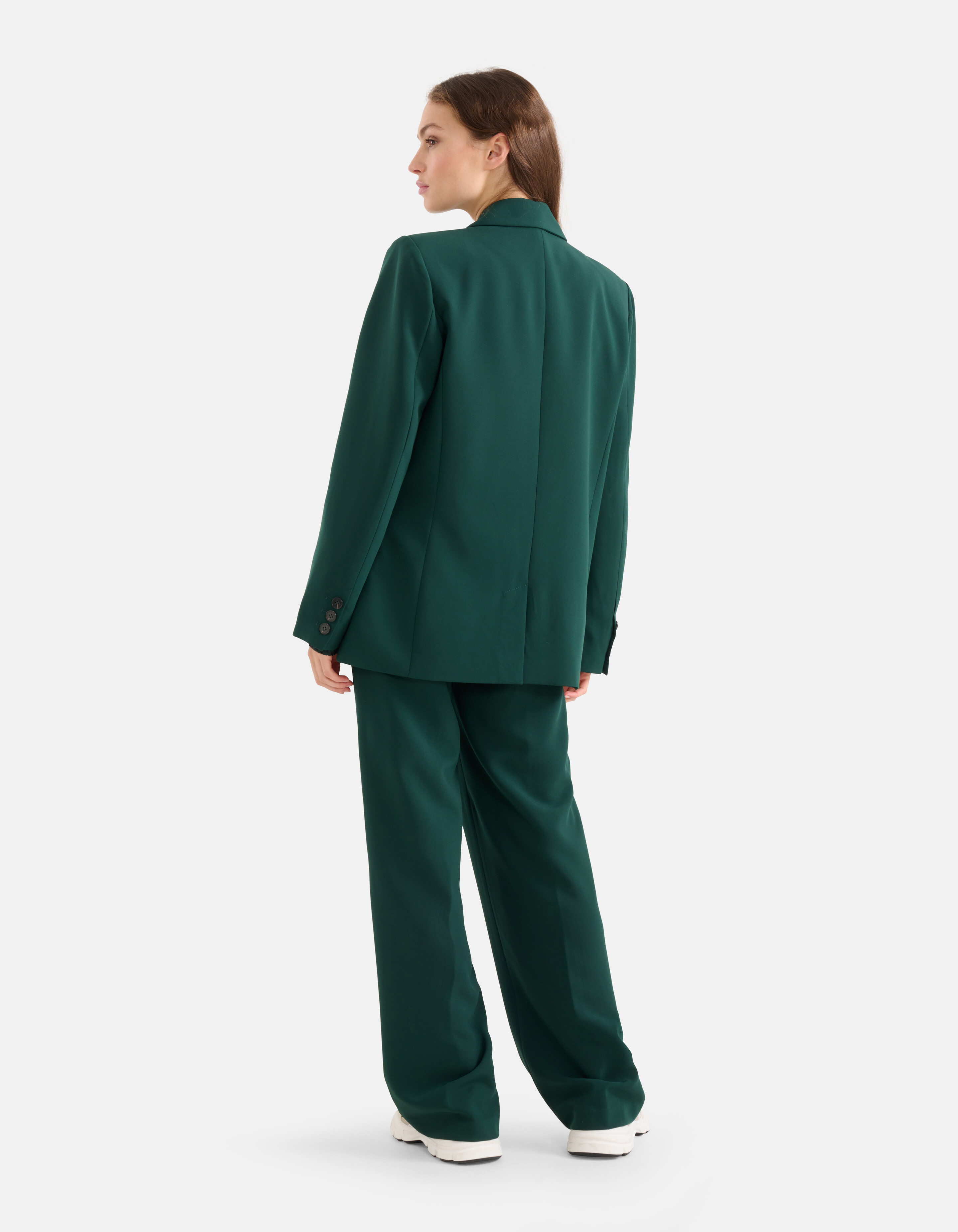 Oversized Basis Blazer Donkergroen SHOEBY WOMEN